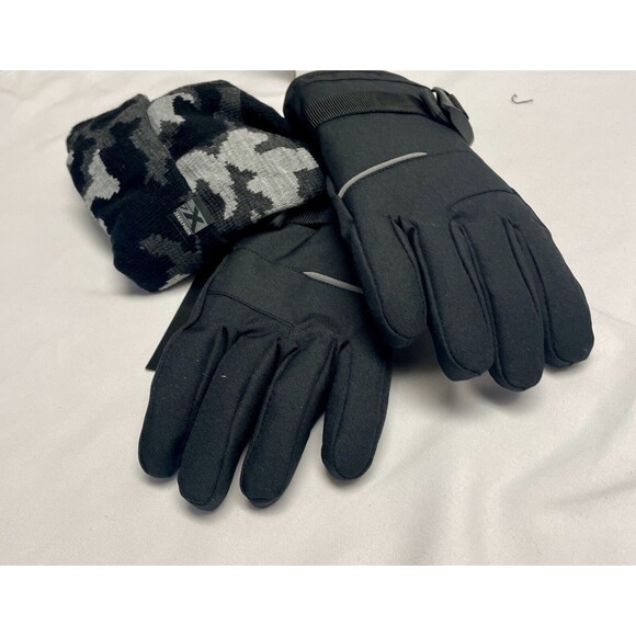 ZeroXposur Boys 2-Pc Versatile Cuffed Beanie Hat & Winter Gloves Set SZ S/M New - Picture 1 of 10